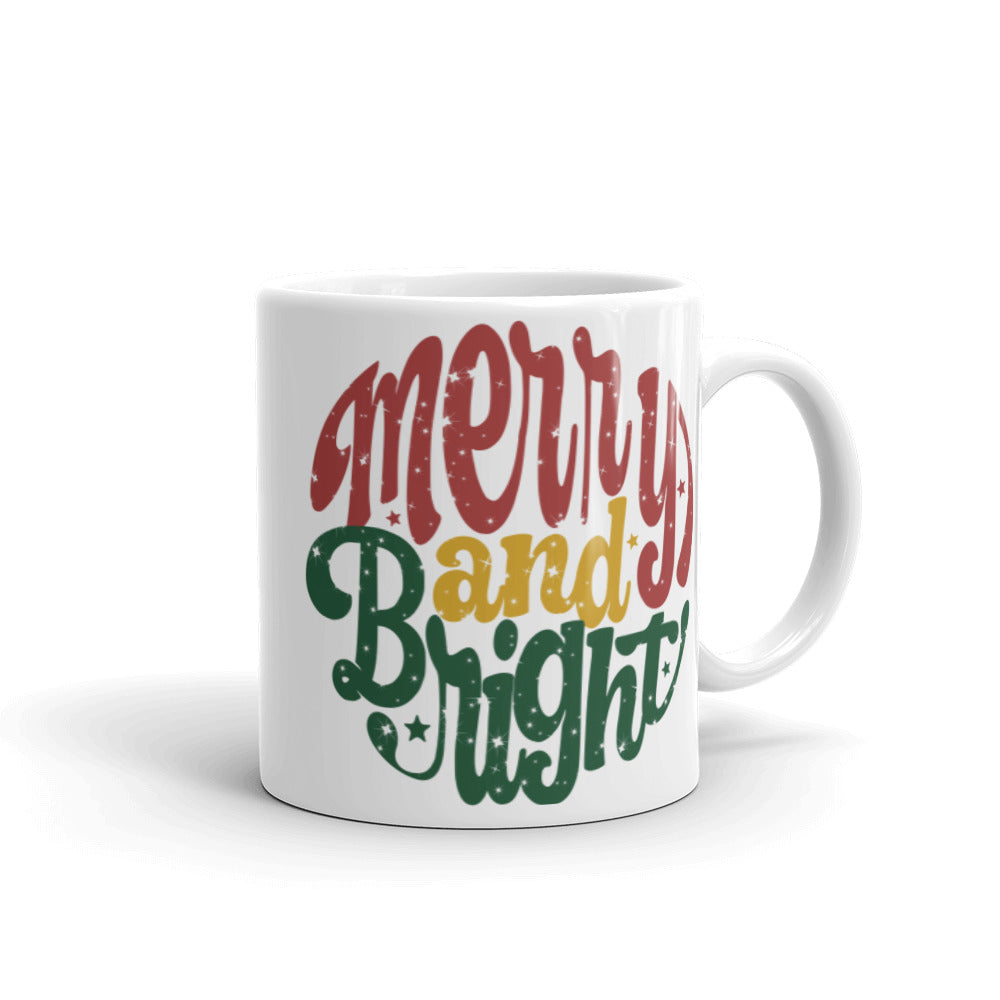 Merry And Bright Christmas Glossy Mug