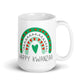 Happy Kwanzaa Boho Rainbow Glossy Mug