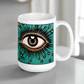 Celestial Third Eye Celestial Retro Glossy Coffee Mug