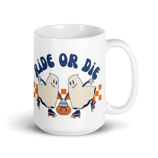 Ride Or Die Ghost Halloween Mug