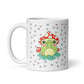 Mushroom Coffee Mug | Cute Mushroom Frog Ceramic Glossy Mug | Cute Spring Mug