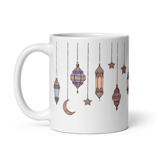 Festival Arabic Lanterns Glossy Mug