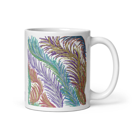 Space Feathers 2 Caden Caraco Art Mug