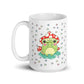 Mushroom Coffee Mug | Cute Mushroom Frog Ceramic Glossy Mug | Cute Spring Mug