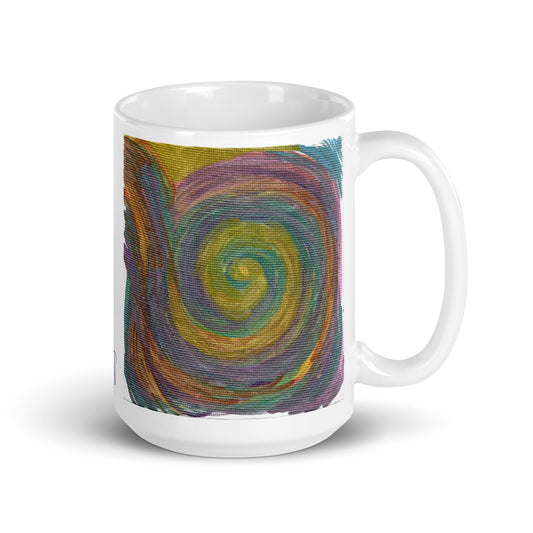 Solar Spirals Caden Caraco Art White Glossy Coffee Mug