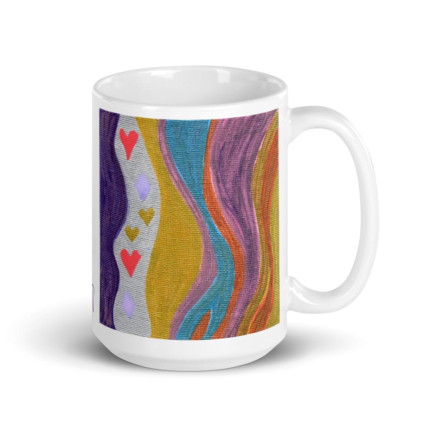 Love Frequency 2 Caden Caraco Art Glossy Coffee Mug