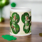 This glossy coffee mug features a retro illustration that says St. Patrick's Day Erin Go Bragh, alongside a festive Irish blessing:
"Gather ya Shamrock while ye may, Go to the tune of the lute on St. Patrick’s Day."