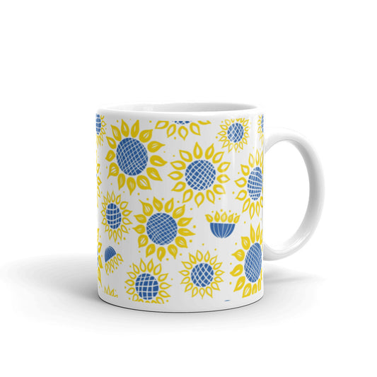 Ukrainian Sunflowers Spring Glossy Mug